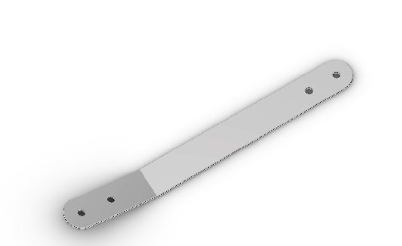 LOWER BRACKET FOR FULL SIZE FRONT PANEL - 2025 CHROMED