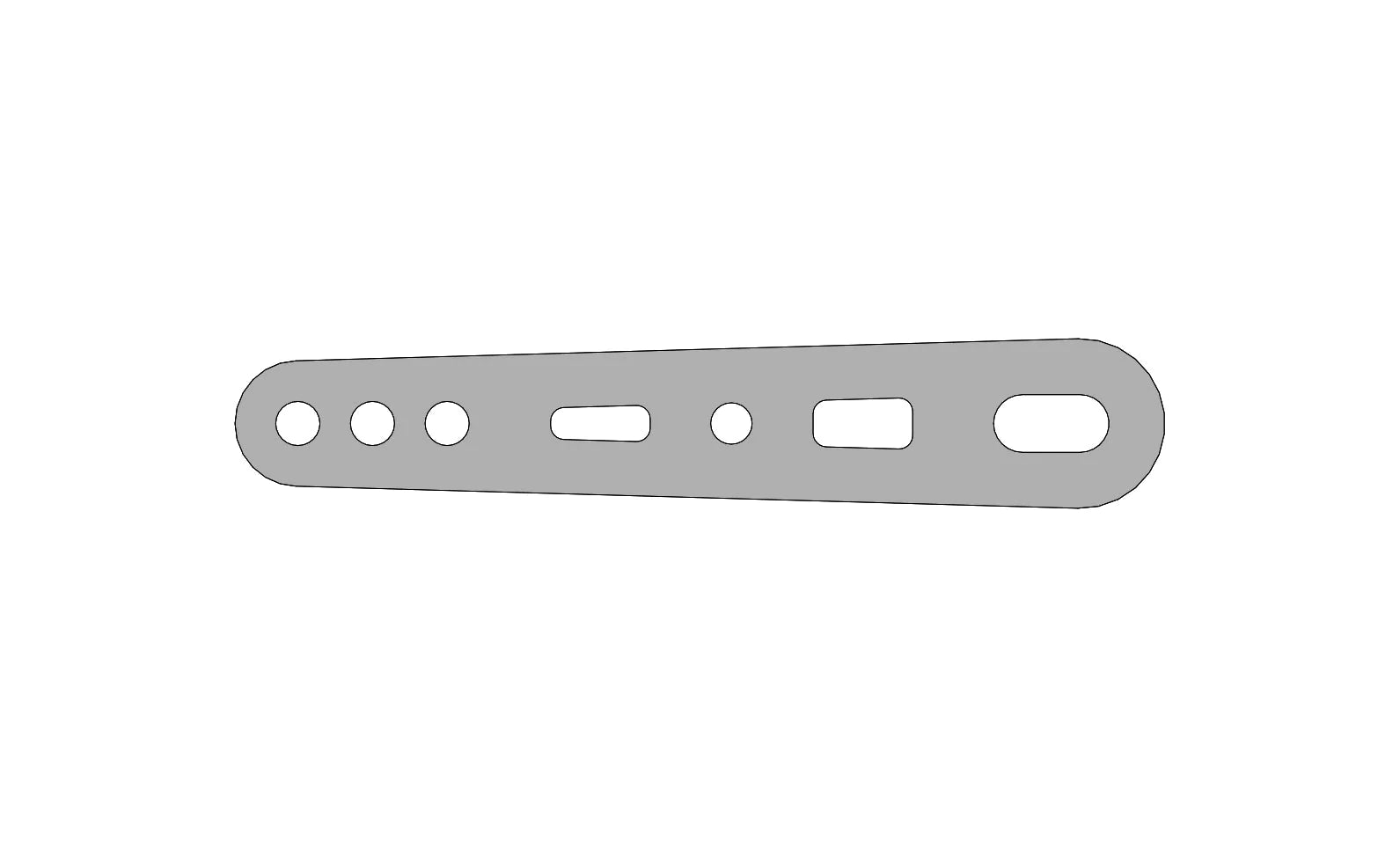 MEDIUM BRACKET FOR INTEGRAL CHAIN GUARD