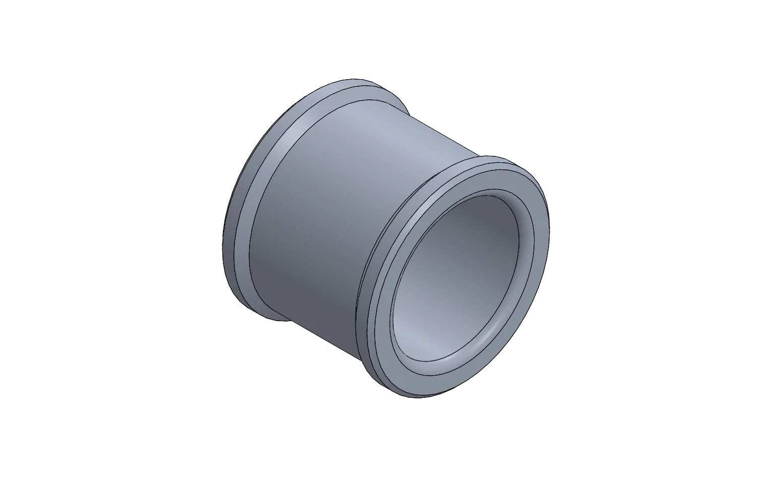 SPACER FOR STUB AXLE 20MM,DIAM. 17MM- BLACK ANODIZED