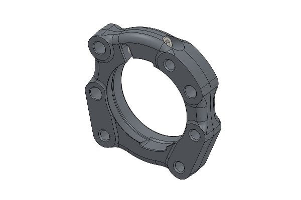 FORGED ALUMINUM BEARING FLANGE 30MM MINI W/BOLT BLACK ANODIZED 2022