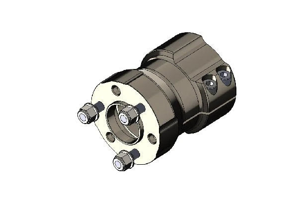REAR WHEEL HUB 50MM MAGNESIUM COMPLETE, L=102MM, INT.58MM