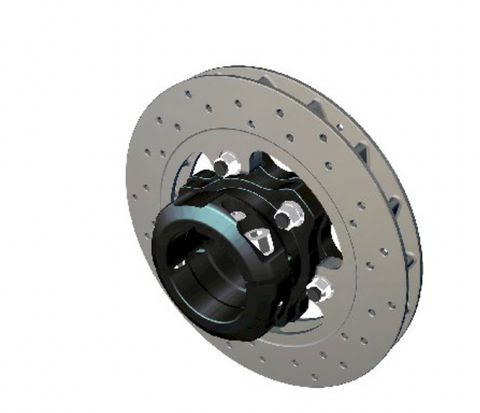 FULL SIZE REAR BRAKE DISC COMPLETE WITH FLOATING CARRIER - 2025