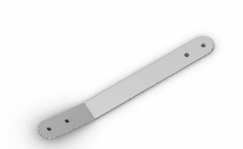 LOWER BRACKET FOR FULL SIZE FRONT PANEL - 2025 CHROMED