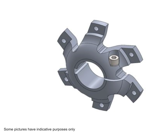 DISC CARRIER 40MM H.Q. WITH BOLT AND WASHER - BLACK ANODIZED