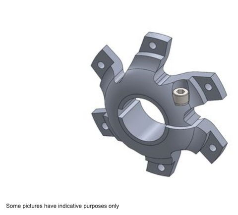 DISC CARRIER 40MM H.Q. WITH BOLT AND WASHER - BLACK ANODIZED