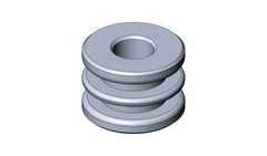 ALUMINUM SPACER FOR M8 FUEL TANK - BLACK ANODIZED