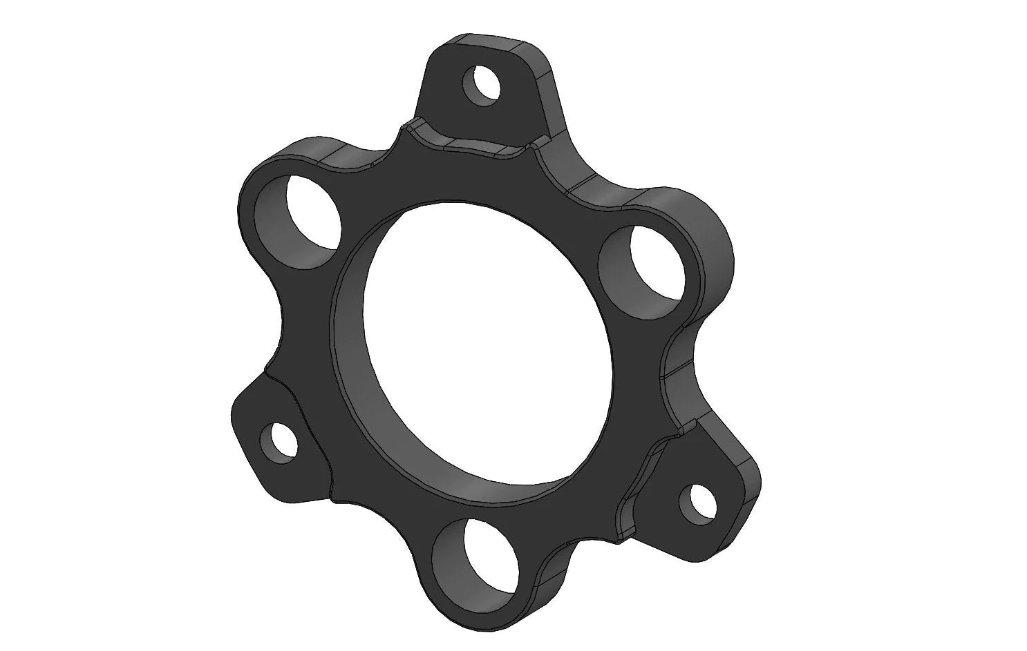 FLOATING ADAPTER FOR 150X13 BRAKE DISC BLACK ANODIZED