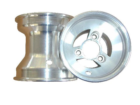 FRONT NAKED WHEELS SET 2 PIECES 110MM SILVER ALUMINIUM FOR MINI