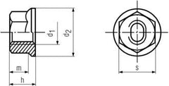 WHEEL NUT COPPER M8
