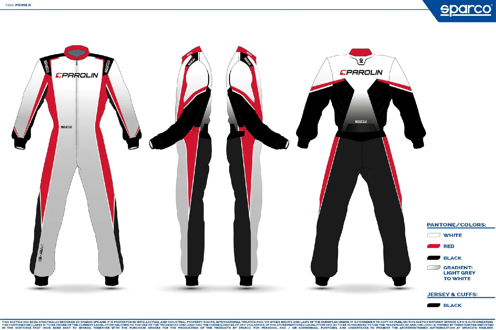 SPARCO PAROLIN SUIT - PRIME K SUIT