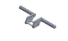 FOOTREST MOTORSPORT - BLACK ALUMINIUM
