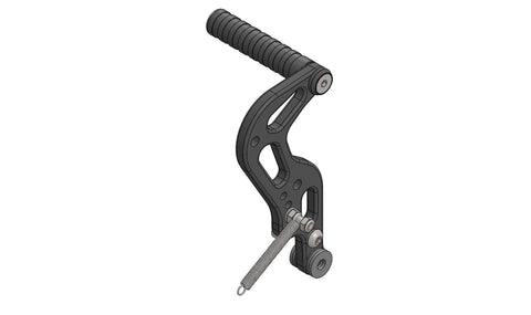 GAS PEDAL ALUMINUM FOR MINIKART - BLACK ANODIZED